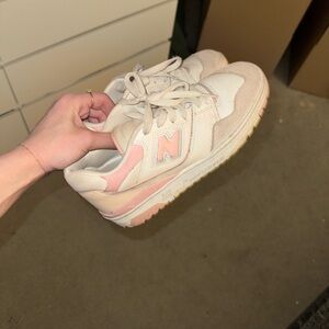 New Balance 550 in Soft Pink and Beige